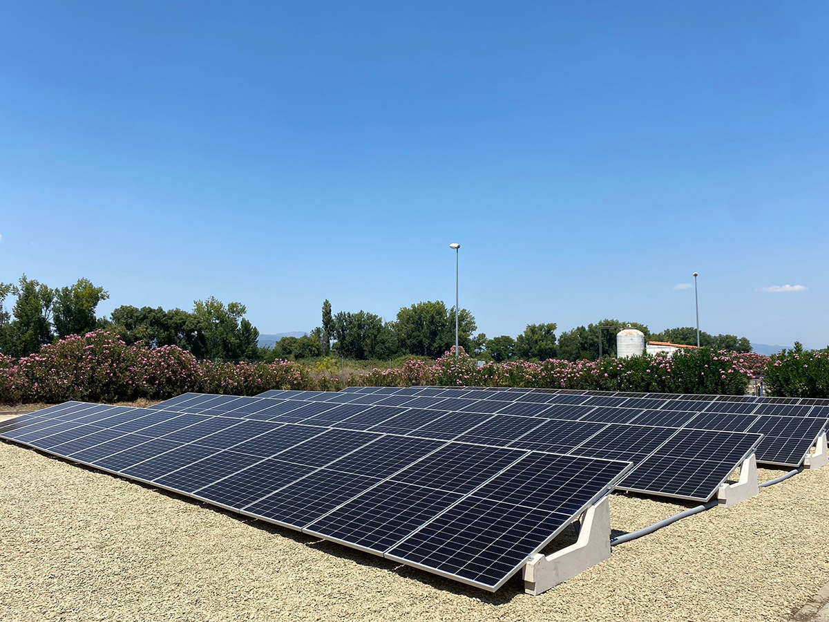 La instalación de autoconsumo sin excedentes en la EDAR Moraleja, es un trabajo conjunto entre Baratze, Acciona Agua y E.Power