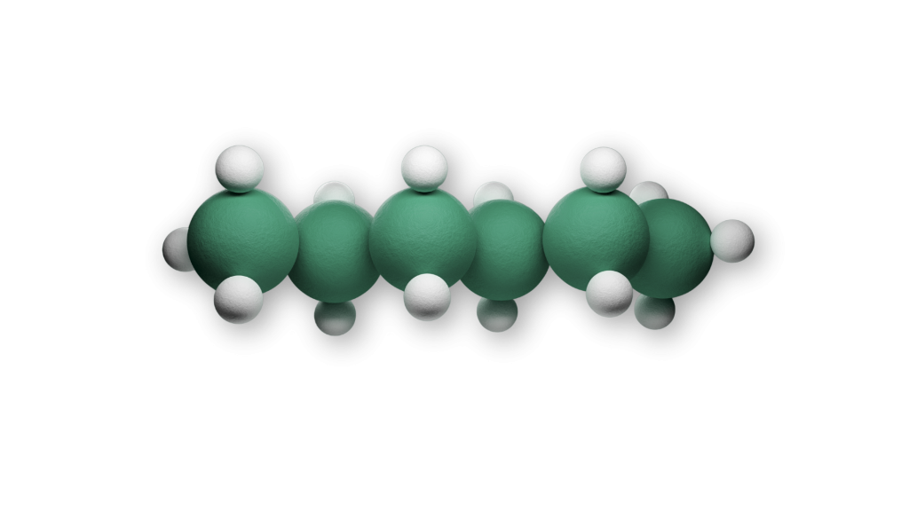 Molécules d'hydrogène vertes 